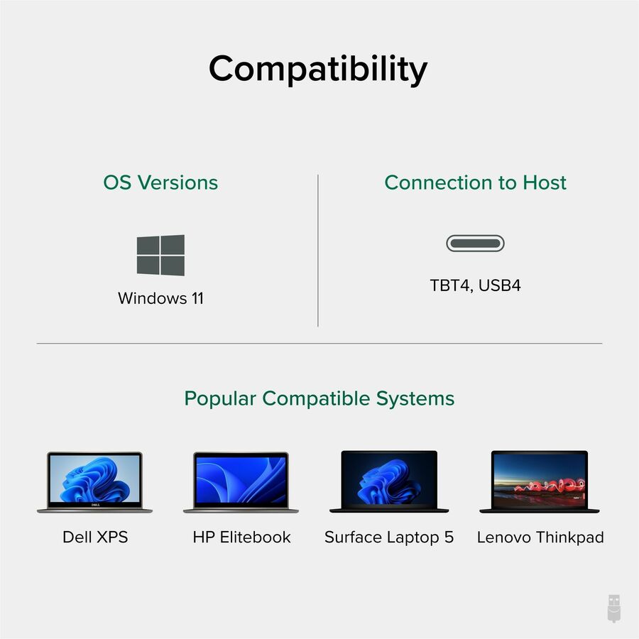 Plugable USB C Docking Station UD-4VPD with Dual 4K HDMI 120Hz Displays and 100W Power Delivery