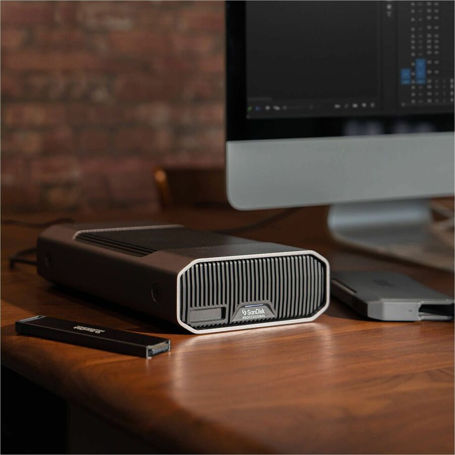 SanDisk Professional G-DRIVE PROJECT SDPHG1H-008T-NBAAD 8TB Portable External Hard Drive with Thunderbolt and USB-C