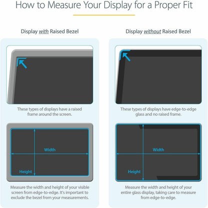 StarTech.com 19.5-inch 16:9 Privacy Screen Filter with Blue Light Reduction for Monitors