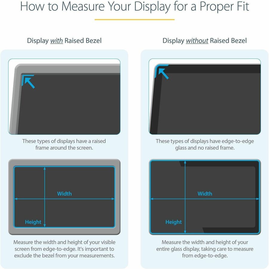 StarTech.com 17-inch 5:4 Monitor Privacy Screen Filter with Anti-Glare and Blue Light Reduction