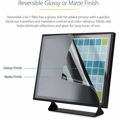 StarTech.com 19-inch 5:4 Monitor Privacy Screen Filter with Blue Light Reduction