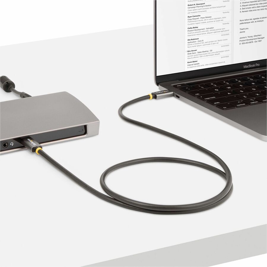 StarTech.com 3ft USB4 Thunderbolt 4 Cable with 40Gbps Data Transfer and 8K Video Support