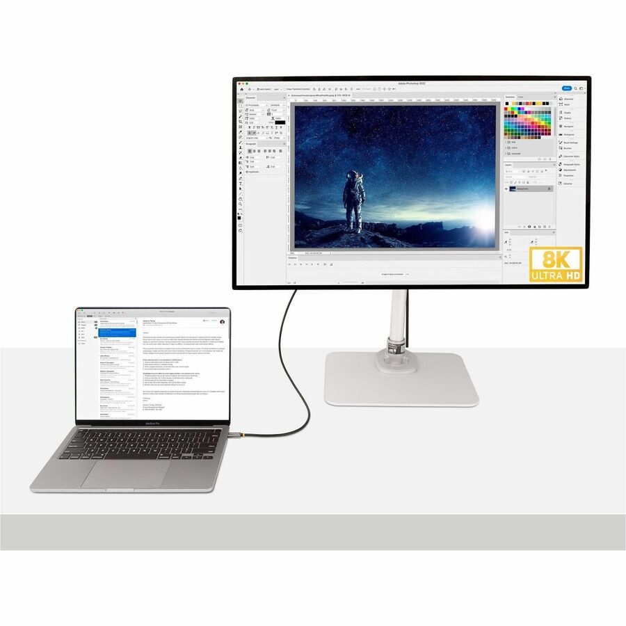 StarTech.com 3ft USB4 Thunderbolt 4 Cable with 40Gbps Data Transfer and 8K Video Support