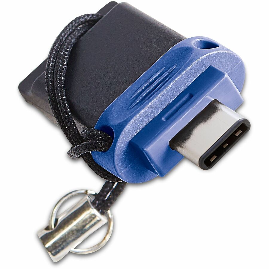 Verbatim Store 'n' Go Dual 128GB USB 3.2 (Gen 1) Flash Drive for USB-C & USB-A Devices - Blue