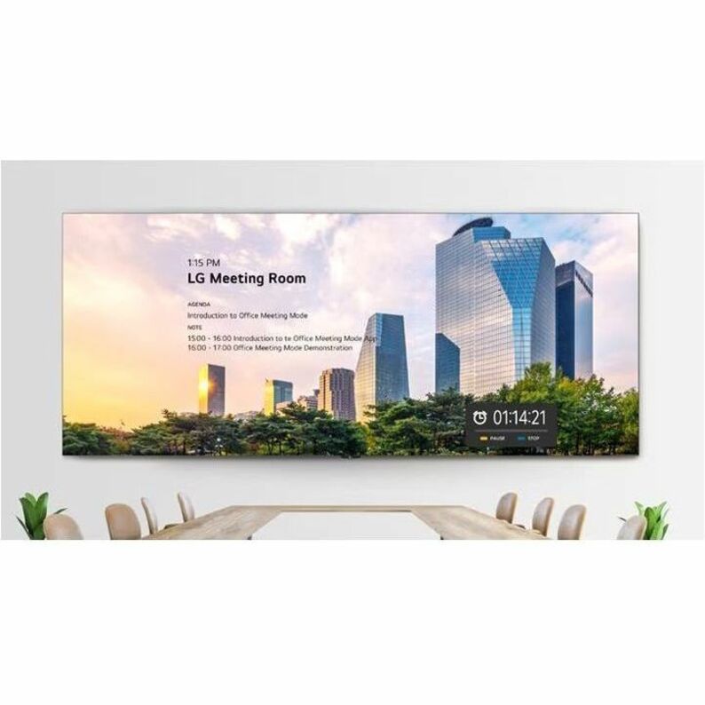 LG Electronics LAED015-GN 21:9 Widescreen 2560x1080 Digital Signage Display with Built-in Speakers and Easy Installation