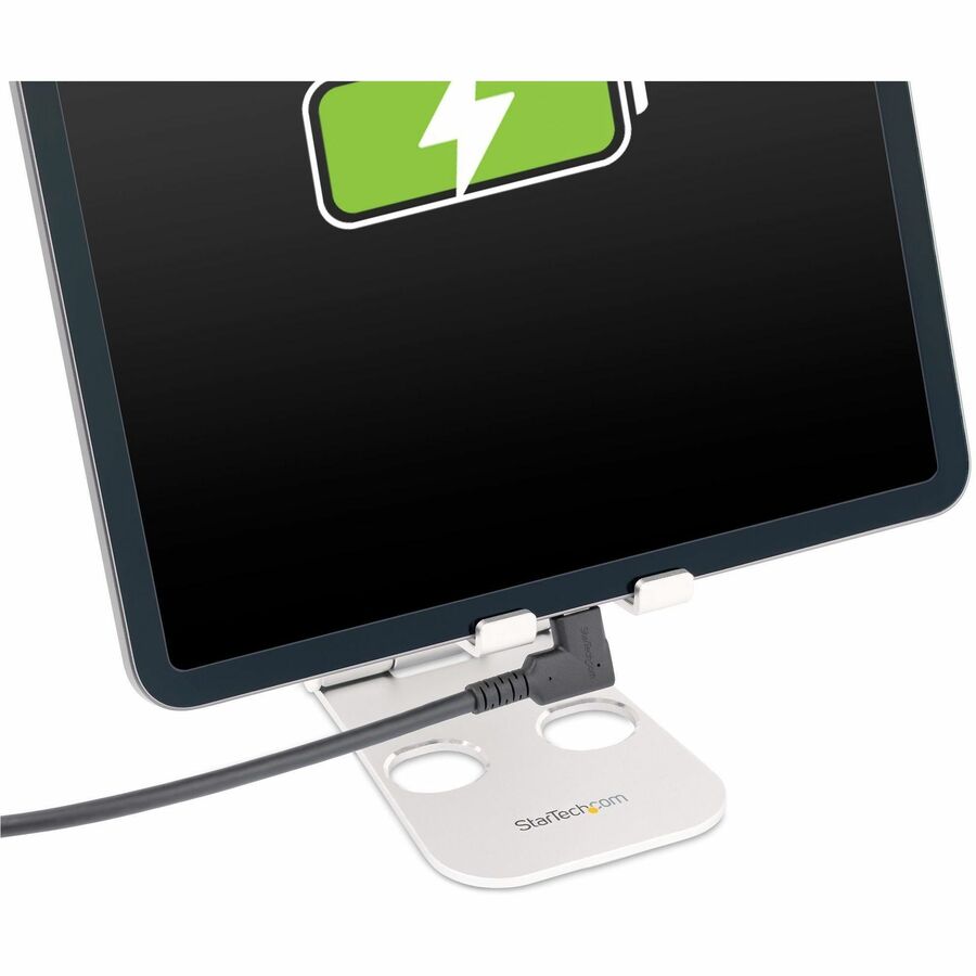 StarTech.com 6ft Rugged Right Angle USB-C Cable - USB 3.2 Gen 1, 5 Gbps Data Transfer, 4K Video, 100W Power Delivery