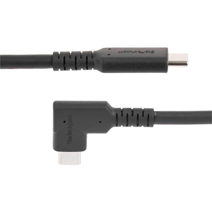 StarTech.com 6ft Rugged Right Angle USB-C Cable - USB 3.2 Gen 1, 5 Gbps Data Transfer, 4K Video, 100W Power Delivery