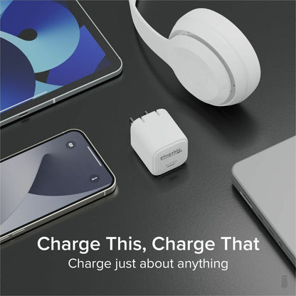 Plugable 30W USB-C GaN Charger – Fast Charging for iPhone, iPad, Galaxy, and USB-C Devices
