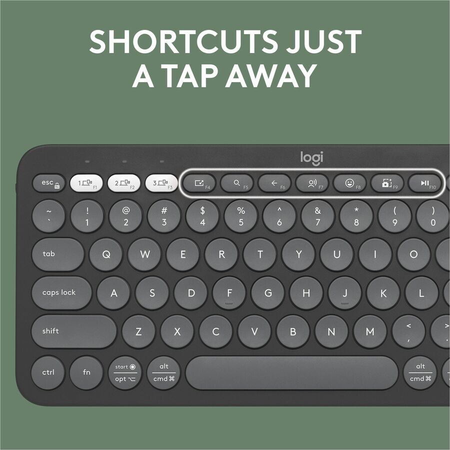 Logitech Pebble 2 Combo Wireless Keyboard and Mouse - Quiet, Portable, Recycled Plastic Design