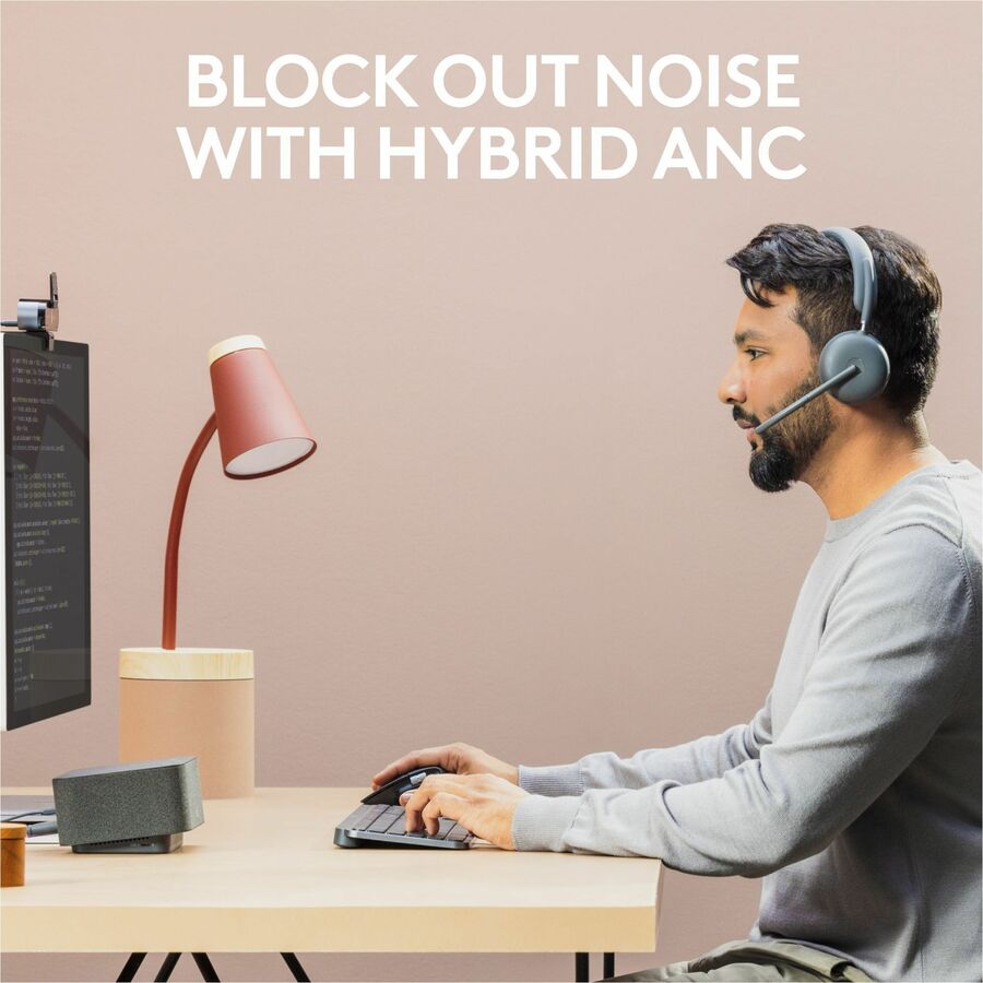 Logitech Zone 950 Wireless Headset with Active Noise Canceling and Call Clarity