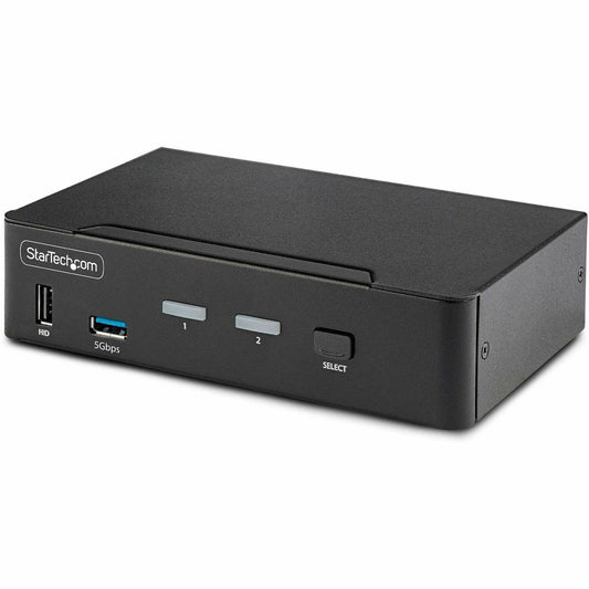 StarTech.com 2-Port DisplayPort 1.4 KVM Switch with 8K 60Hz Support and USB 3.2 - Model D86A22PORT8KKVM