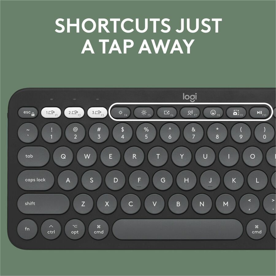 Logitech Pebble 2 Combo for Mac Wireless Keyboard and Mouse – Slim, Quiet, Portable, Recycled Plastic