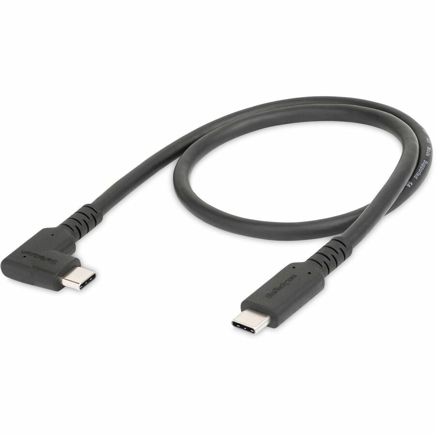 StarTech.com 1.6ft Rugged Right Angle USB-C Cable – 10 Gbps Data, 4K Video, 100W Power Delivery