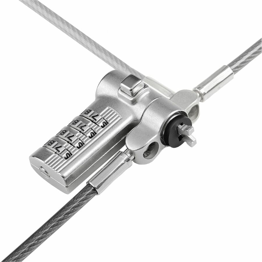 StarTech.com Universal Laptop Lock 6.6ft Security Cable for Noble Wedge, Nano, and K-Slot Devices