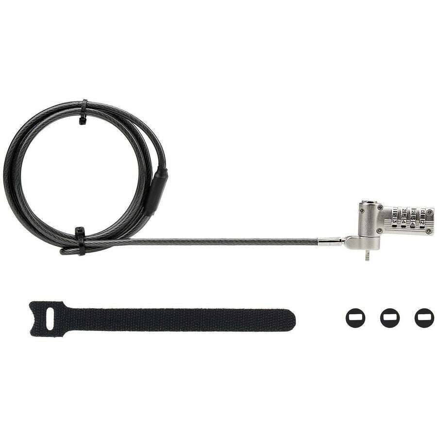 StarTech.com Universal Laptop Lock 6.6ft Security Cable for Noble Wedge, Nano, and K-Slot Devices
