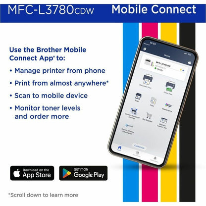 Brother MFC-L3780CDW Wireless Color Laser All-in-One Printer with Scan, Copy, Fax, and Cloud Connectivity