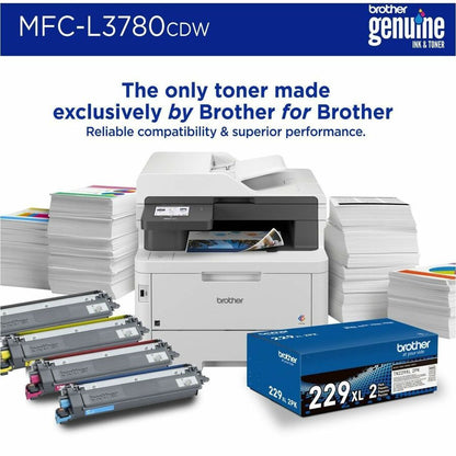 Brother MFC-L3780CDW Wireless Color Laser All-in-One Printer with Scan, Copy, Fax, and Cloud Connectivity