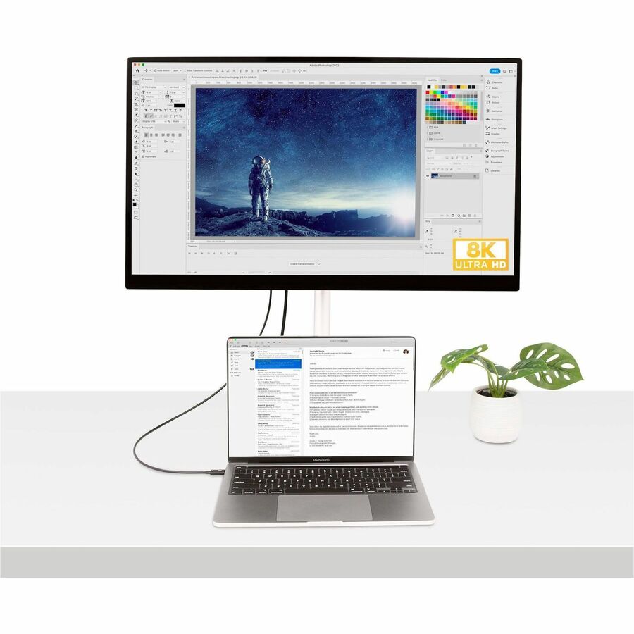 StarTech.com 3ft Thunderbolt 4 Cable with 40Gbps Data Transfer and 8K Video Support