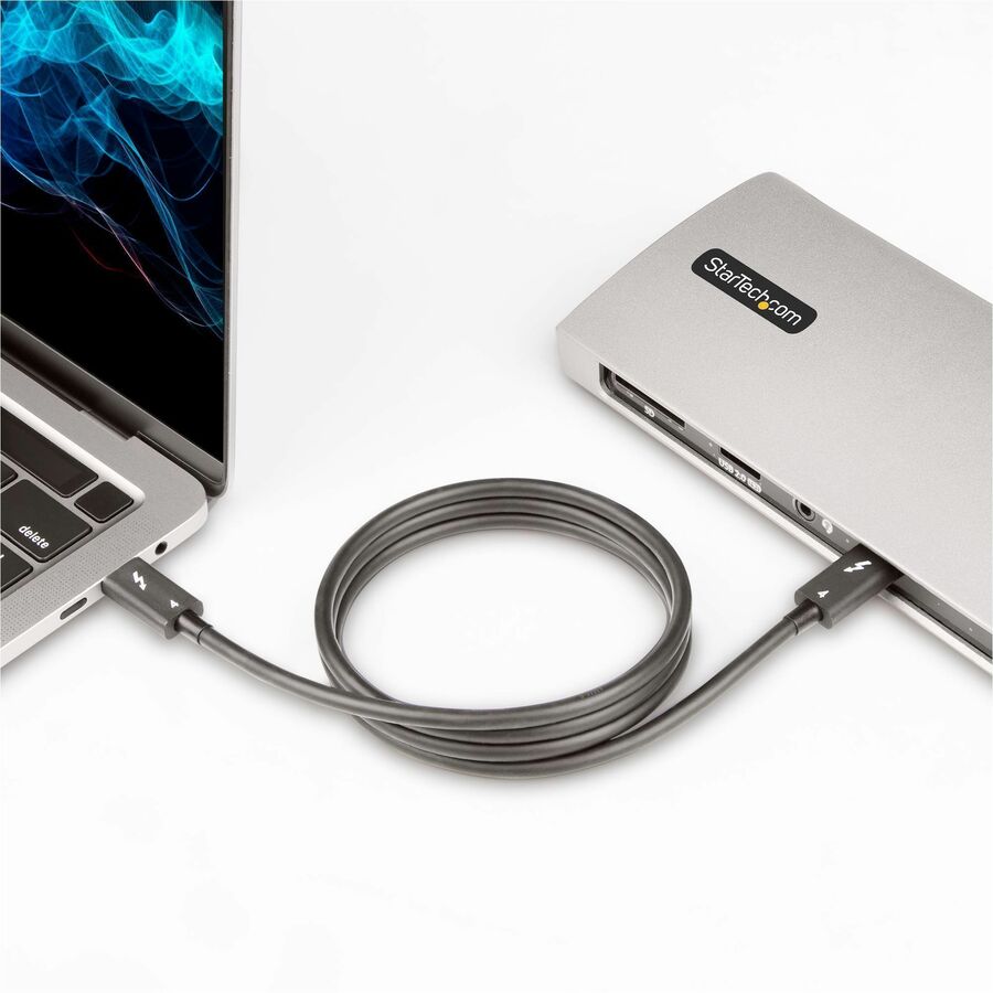StarTech.com 3ft Thunderbolt 4 Cable with 40Gbps Data Transfer and 8K Video Support