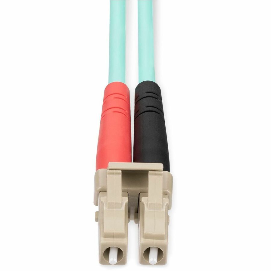 StarTech.com 25m (82ft) LC/UPC to LC/UPC OM4 Multimode Fiber Optic Patch Cable – 50/125µm, 100G, LSZH Jacket