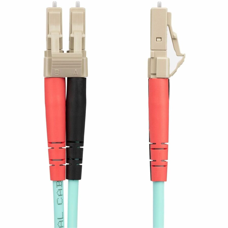 StarTech.com 25m (82ft) LC/UPC to LC/UPC OM4 Multimode Fiber Optic Patch Cable – 50/125µm, 100G, LSZH Jacket