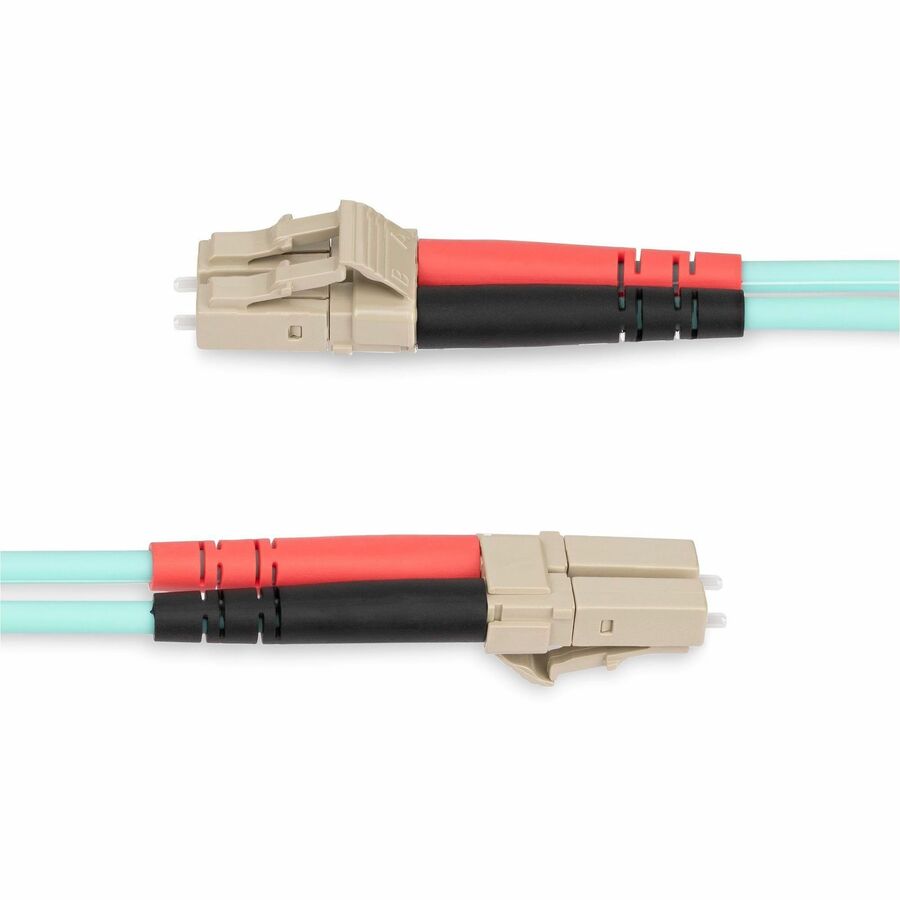 StarTech.com 25m (82ft) LC/UPC to LC/UPC OM4 Multimode Fiber Optic Patch Cable – 50/125µm, 100G, LSZH Jacket