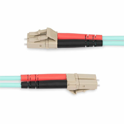 StarTech.com 25m (82ft) LC/UPC to LC/UPC OM4 Multimode Fiber Optic Patch Cable – 50/125µm, 100G, LSZH Jacket