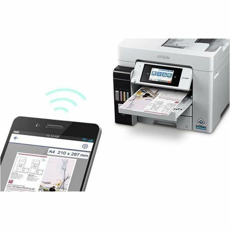 Epson WorkForce ST-C5000 Wireless Color Inkjet Multifunction Printer with 2-Year Ink Supply