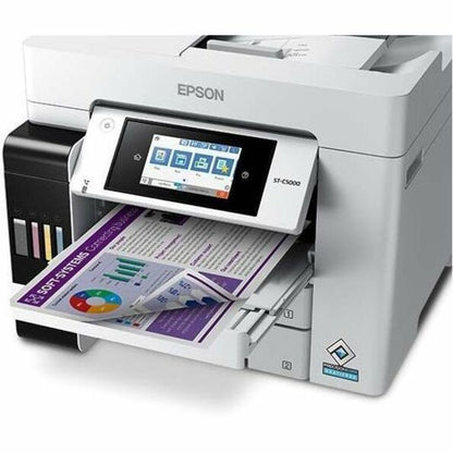 Epson WorkForce ST-C5000 Wireless Color Inkjet Multifunction Printer with 2-Year Ink Supply