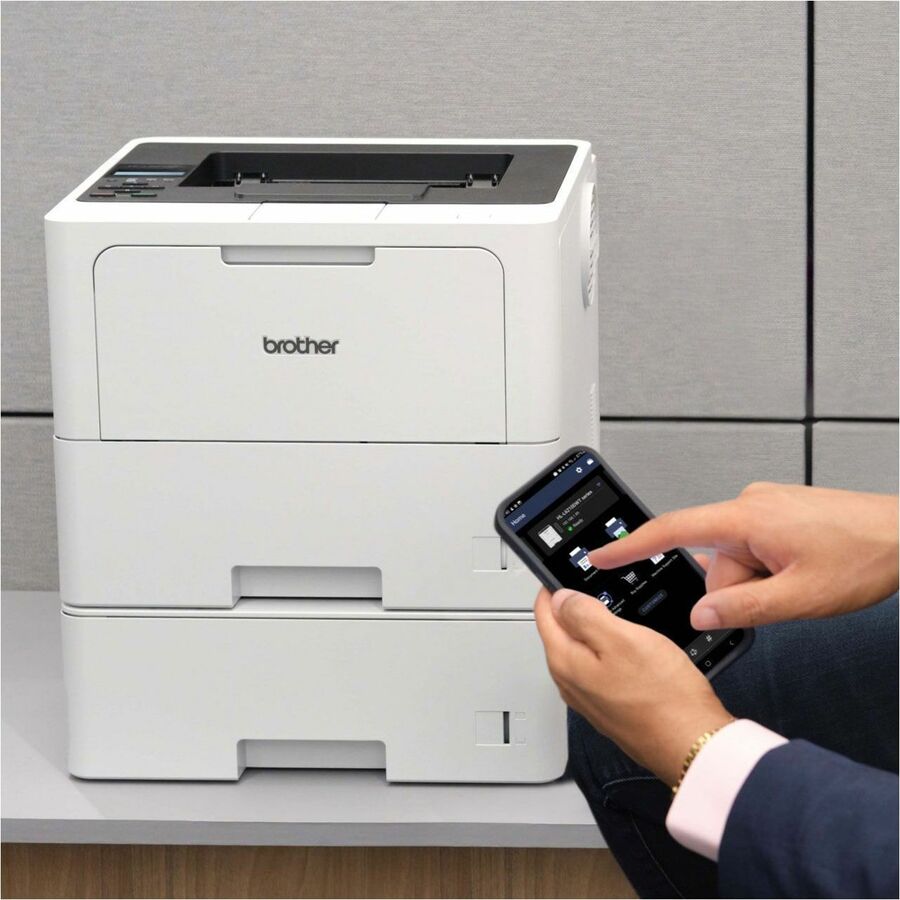 Brother HL-L6210DWT Business Monochrome Laser Printer with Dual Paper Trays and Wireless Networking