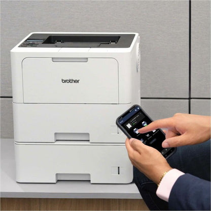 Brother HL-L6210DWT Business Monochrome Laser Printer with Dual Paper Trays and Wireless Networking