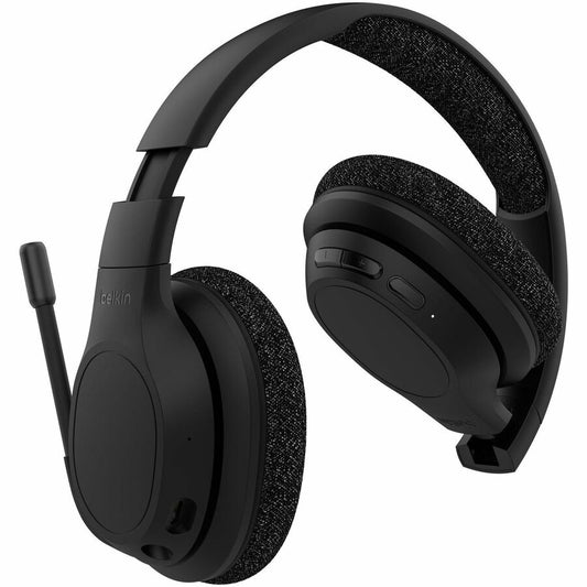 Belkin SoundForm Adapt Wireless Over-Ear Headset with Microphone – Comfortable Bluetooth Headphones for Work, Gaming, and Travel