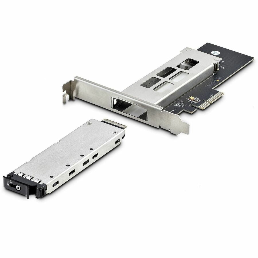 StarTech.com M.2 NVMe SSD to PCIe x4 Removable Mobile Rack with Toolless Installation