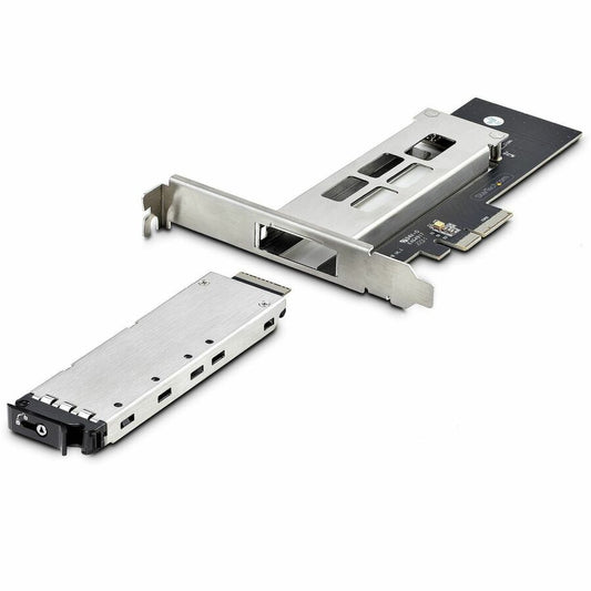 StarTech.com M.2 NVMe SSD to PCIe x4 Removable Mobile Rack with Toolless Installation