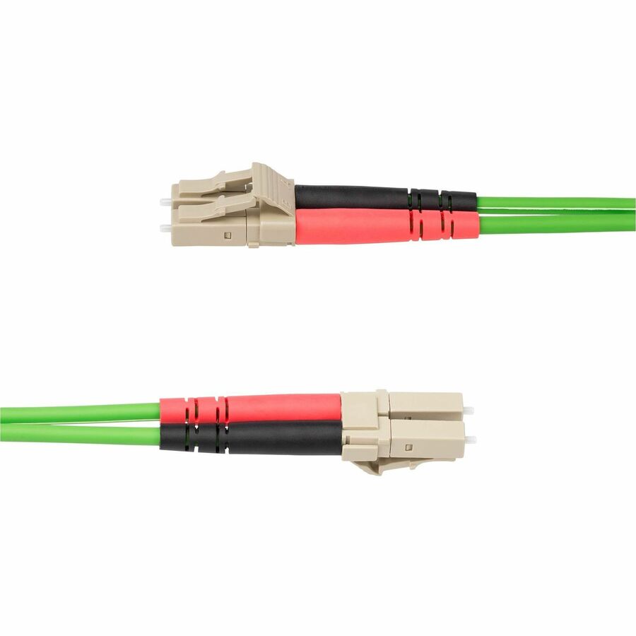 StarTech.com 3m (9.8ft) LC to LC OM5 Multimode Duplex Fiber Optic Patch Cable - 50/125µm, LSZH Jacket for High-Speed Networks