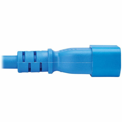 Eaton Tripp Lite Series Power Cord C14 to C15 - Heavy Duty 15A 250V 14 AWG 10 ft Blue for PoE Switches