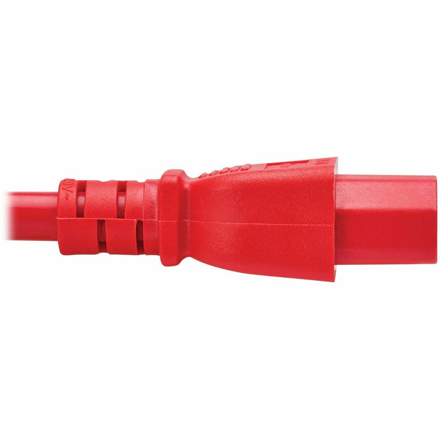Eaton Tripp Lite Series Power Cord C14 to C15 - Heavy-Duty 15A 250V 14 AWG 10 ft Red