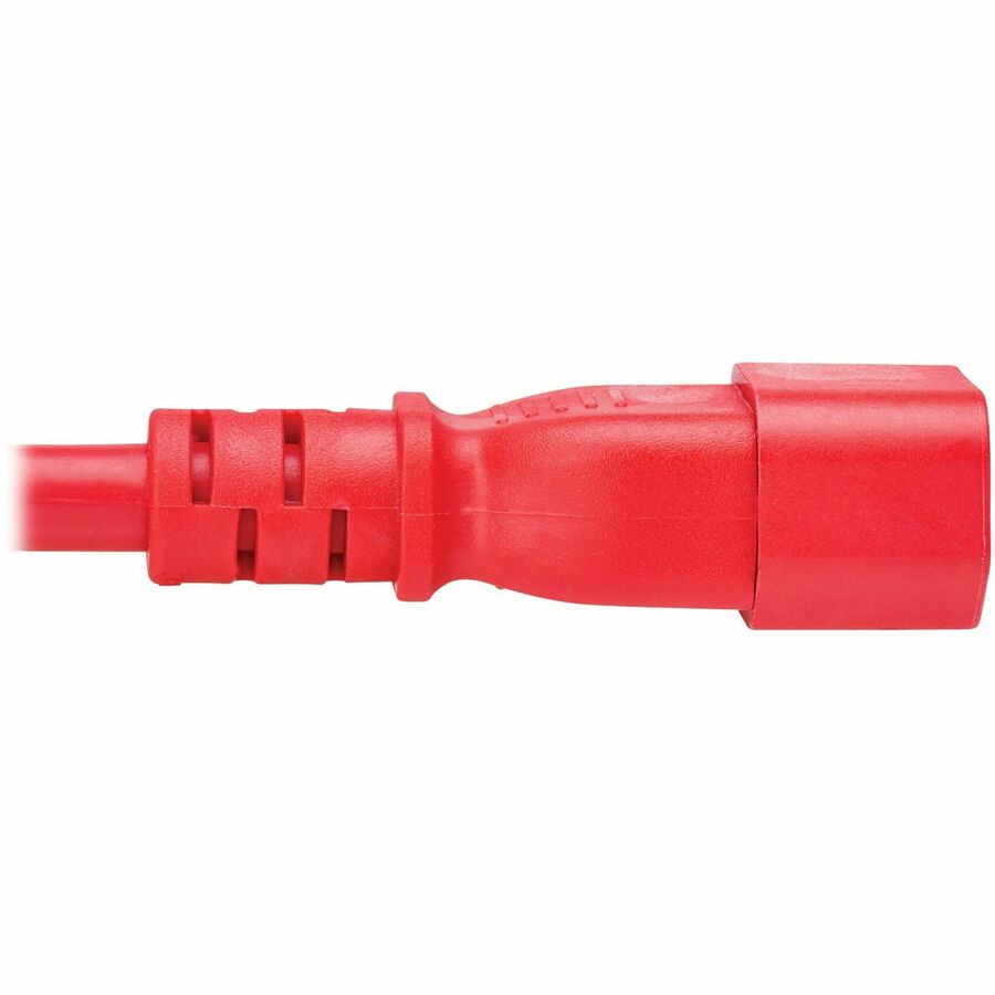 Eaton Tripp Lite Series Power Cord C14 to C15 - Heavy-Duty 15A 250V 14 AWG 10 ft Red