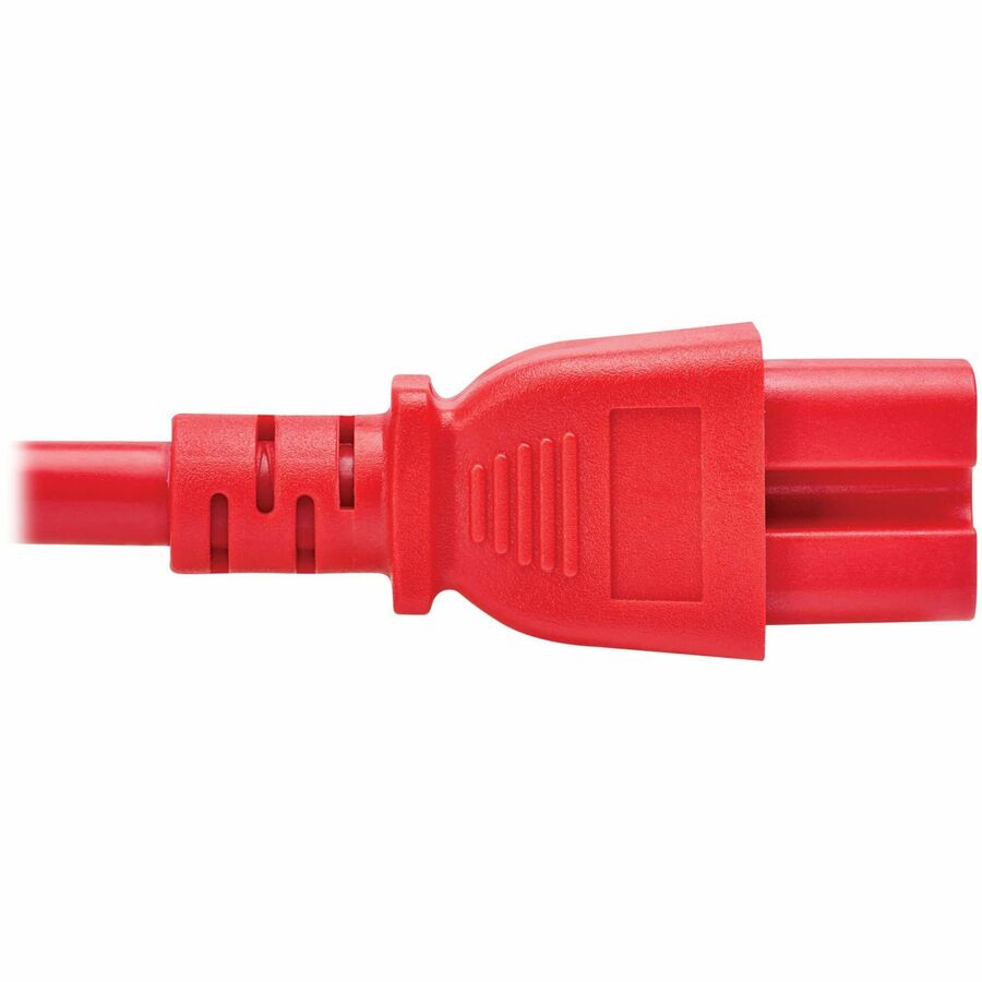 Eaton Tripp Lite Series Power Cord C14 to C15 - Heavy-Duty 15A 250V 14 AWG 10 ft Red