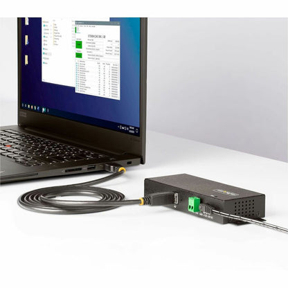 StarTech.com 7-Port Managed USB Hub with Heavy Duty Metal Housing, ESD & Surge Protection, DIN Rail Mountable