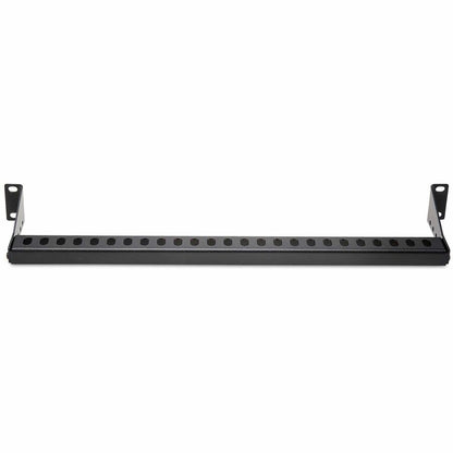 StarTech.com 1U Horizontal Cable Management Bar with Adjustable Depth for 19-Inch Racks