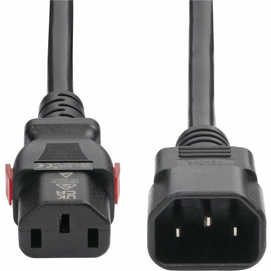 StarTech.com 4ft Power Extension Cord with IEC 60320 C14 to Locking C13 for IT Equipment