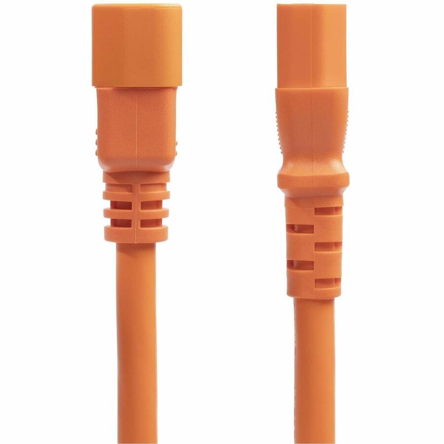 StarTech.com 6ft Heavy Duty PDU Power Cord, IEC 60320 C14 to C15, 15A 250V, Orange