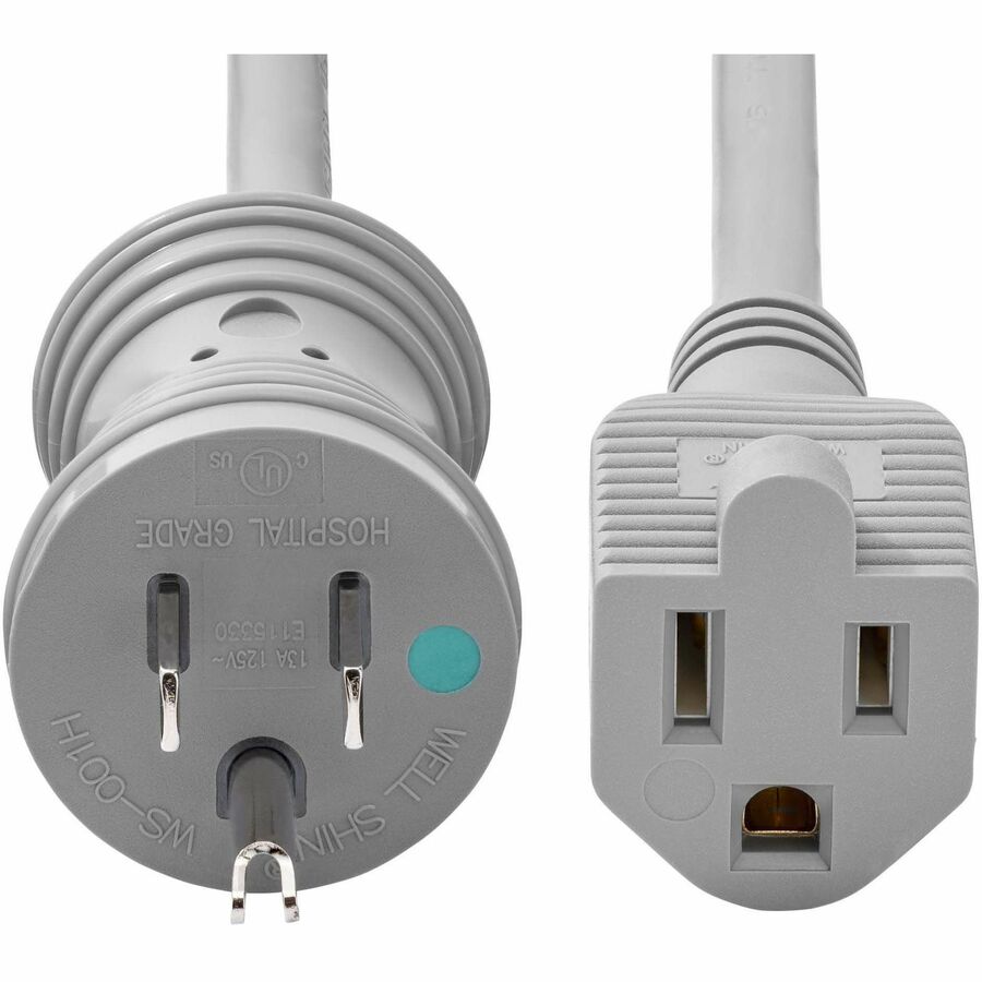 StarTech.com 6ft Hospital-Grade Power Extension Cord with NEMA 5-15P to NEMA 5-15R - Safe for Medical Equipment and IT Applications
