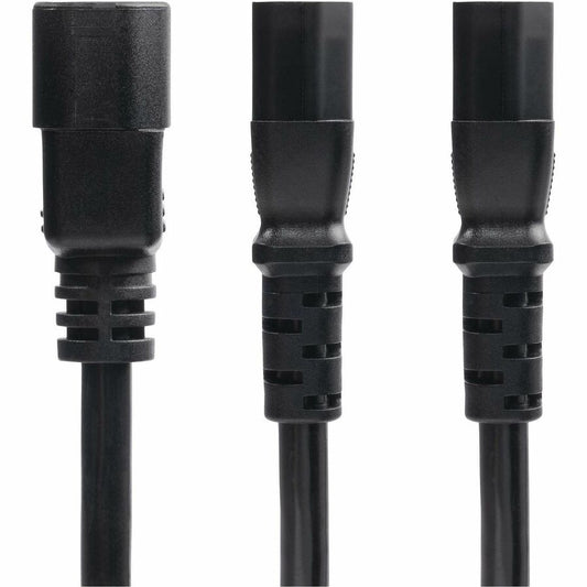 StarTech.com 6ft Power Cord Splitter with IEC 60320 C14 to Dual C13 Connectors
