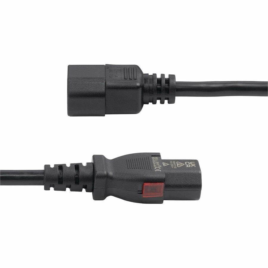StarTech.com 10ft Power Extension Cord with IEC 60320 C14 to Locking C13 for IT Equipment