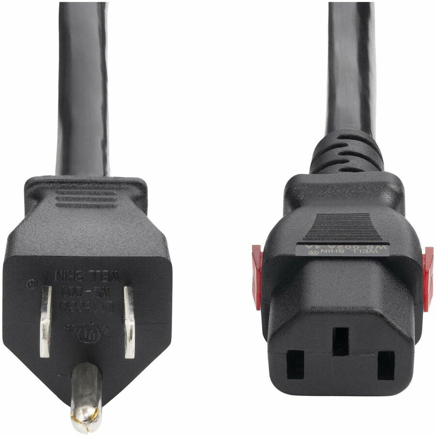 StarTech.com 12ft Heavy Duty Power Cord with NEMA 5-15P to Locking IEC C13 Connector