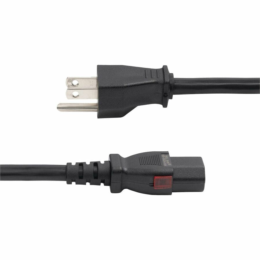 StarTech.com 12ft Heavy Duty Power Cord with NEMA 5-15P to Locking IEC C13 Connector