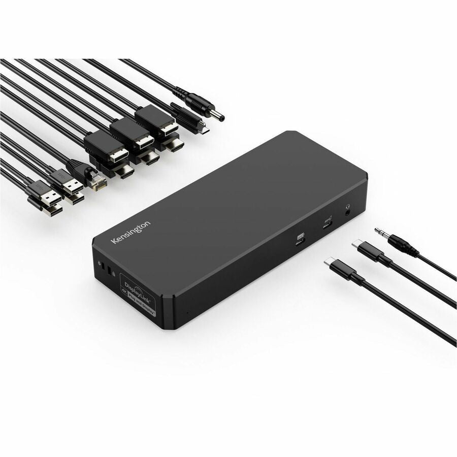 Kensington SD4790P USB-C & USB-A 10Gbps Quad 4K Docking Station for MacBook M1/M2/M3 and Windows Laptops