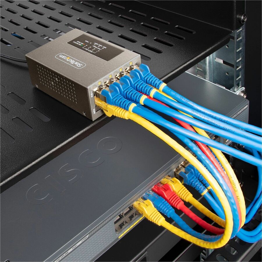 StarTech.com 4-Port Multi-Gigabit PoE++ Injector (Part #AS445C-POE-INJECTOR) with 95W Power and 328ft Range
